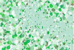 Light Green vector background with lamp shapes.