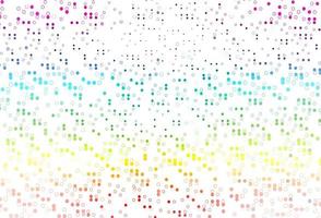 luz multicolor, plantilla de vector de arco iris con círculos.