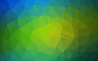 Dark Blue, Yellow vector blurry triangle template.