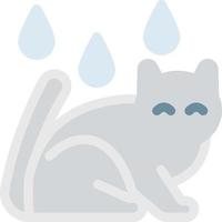 ilustración de vector de gato en un fondo. símbolos de calidad premium. iconos vectoriales para concepto y diseño gráfico.