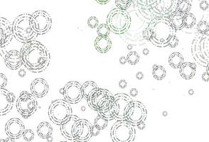 Light Green vector pattern with spheres.