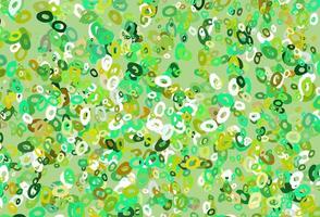 Light Green, Yellow vector pattern with spheres.