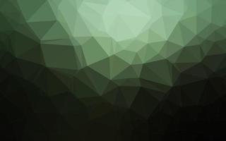 Dark Green vector polygon abstract backdrop.