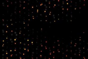 Dark Orange vector backdrop with lines, rectangles.