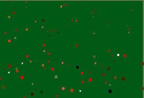Light Green, Red vector pattern in polygonal style with circles.