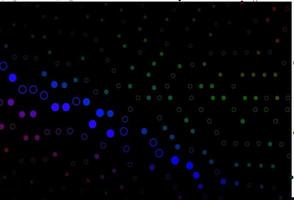 Dark Multicolor, Rainbow vector backdrop with dots.