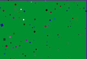 Light Multicolor, Rainbow vector texture in poly style with circles, cubes.