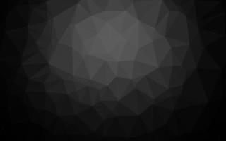 Dark Black vector triangle mosaic template.