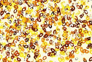 Light Orange vector template with circles.