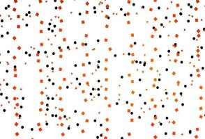 Light Orange vector texture in poly style with circles, cubes.