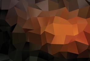 Dark Orange vector polygon abstract layout.