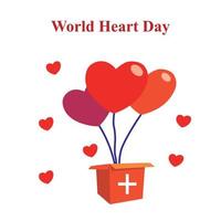 world heart day 2022 vector