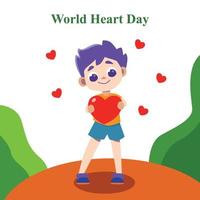 world heart day 2022 vector