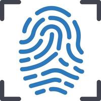 fingerprint vector illustration on a background.Premium quality symbols.vector icons for concept and graphic design.