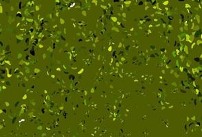 Light Green, Yellow vector texture with random forms.