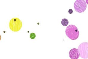 Light multicolor, rainbow vector backdrop with dots.