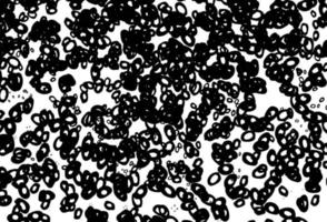 Black and white vector pattern with spheres.