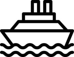 ilustración de vector de barco en un fondo. símbolos de calidad premium. iconos vectoriales para concepto y diseño gráfico.