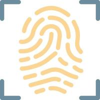 fingerprint vector illustration on a background.Premium quality symbols.vector icons for concept and graphic design.