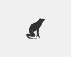 Frog vector silhouette