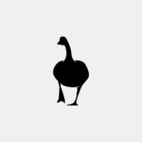 Goose vector silhouette