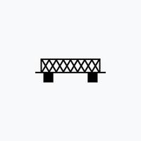 icono de diseño de estructura de puente vector