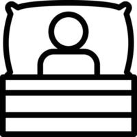 ilustración de vector de almohada en un fondo. símbolos de calidad premium. iconos vectoriales para concepto y diseño gráfico.