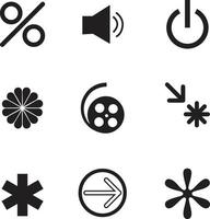 Vector illustration flat line set of icon isolated on white background