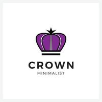 Crown Logo and symbol template illustration icon modern and minimalist vector