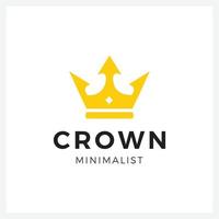 Crown Logo and symbol template illustration icon modern and minimalist vector