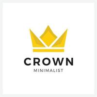 Crown Logo and symbol template illustration icon modern and minimalist vector