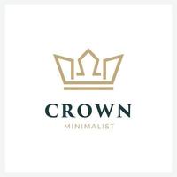 Crown Logo and symbol template illustration icon modern and minimalist vector