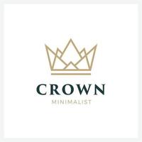 Crown Logo and symbol template illustration icon modern and minimalist vector