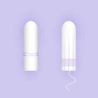Feminine tampons icon. Woman menstrual care. Illustration of feminine hygiene products in a flat style. vector