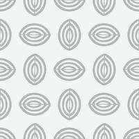 Vector seamless pattern in Scandinavian style with flowers and leaves