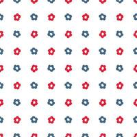 Vector seamless pattern in Scandinavian style with flowers and leaves