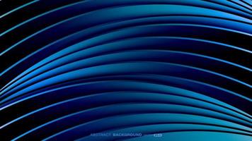 Blue curve structure abstract background minimal architectural composition. Modern design vector