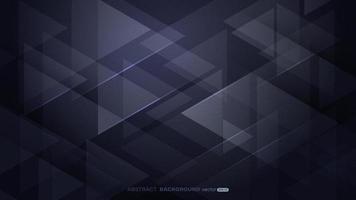 Geometric dark gray abstract background with triangle shapes, lines stripe and light composition vector