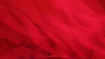 Abstract dynamic wave and lines flow on red background