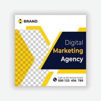 Degital Marketing Agency Social Media Post Template vector