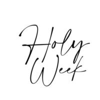 Holy Week Before Easter for print vector