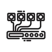 CCTV Security Camera Icon vector