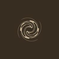 logo with abstract line concept vector