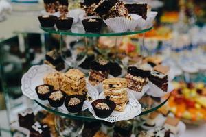 barra de chocolate en la ceremonia de la boda foto