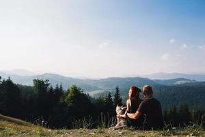 Photo of a couple in the mountains