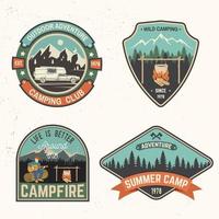 Summer camp. Vector illustration. Concept for shirt or logo, print, stamp or tee.