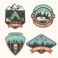 Summer camp. Vector illustration. Concept for shirt or logo, print, stamp or tee.