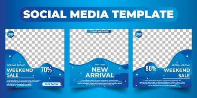 Social media template vector