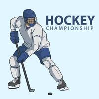 Hockey player vector