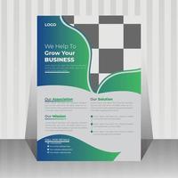 corporate business flyer design template vector